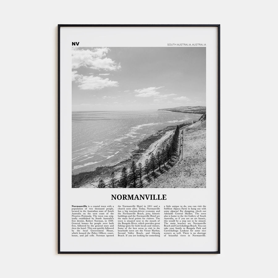 Normanville Travel B&W Poster
