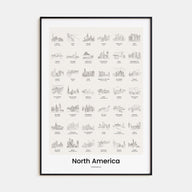 North America Bucket List Poster