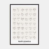 North America Bucket List Poster
