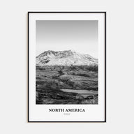 North America Portrait B&W Poster