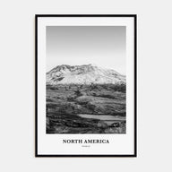 North America Portrait B&W Poster