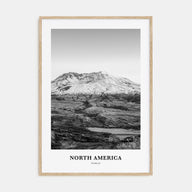 North America Portrait B&W Poster