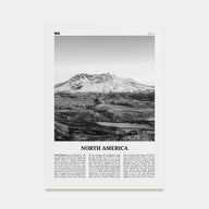 North America Travel B&W Poster