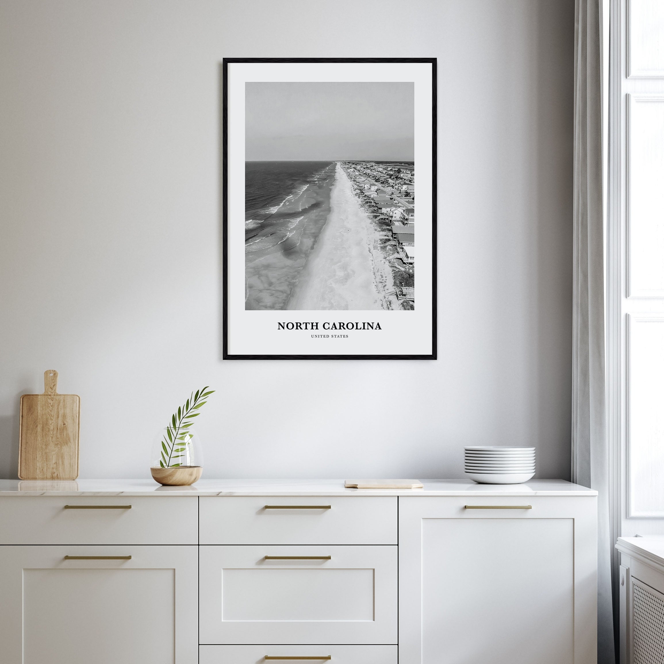 North Carolina Portrait B&W No 1 Poster