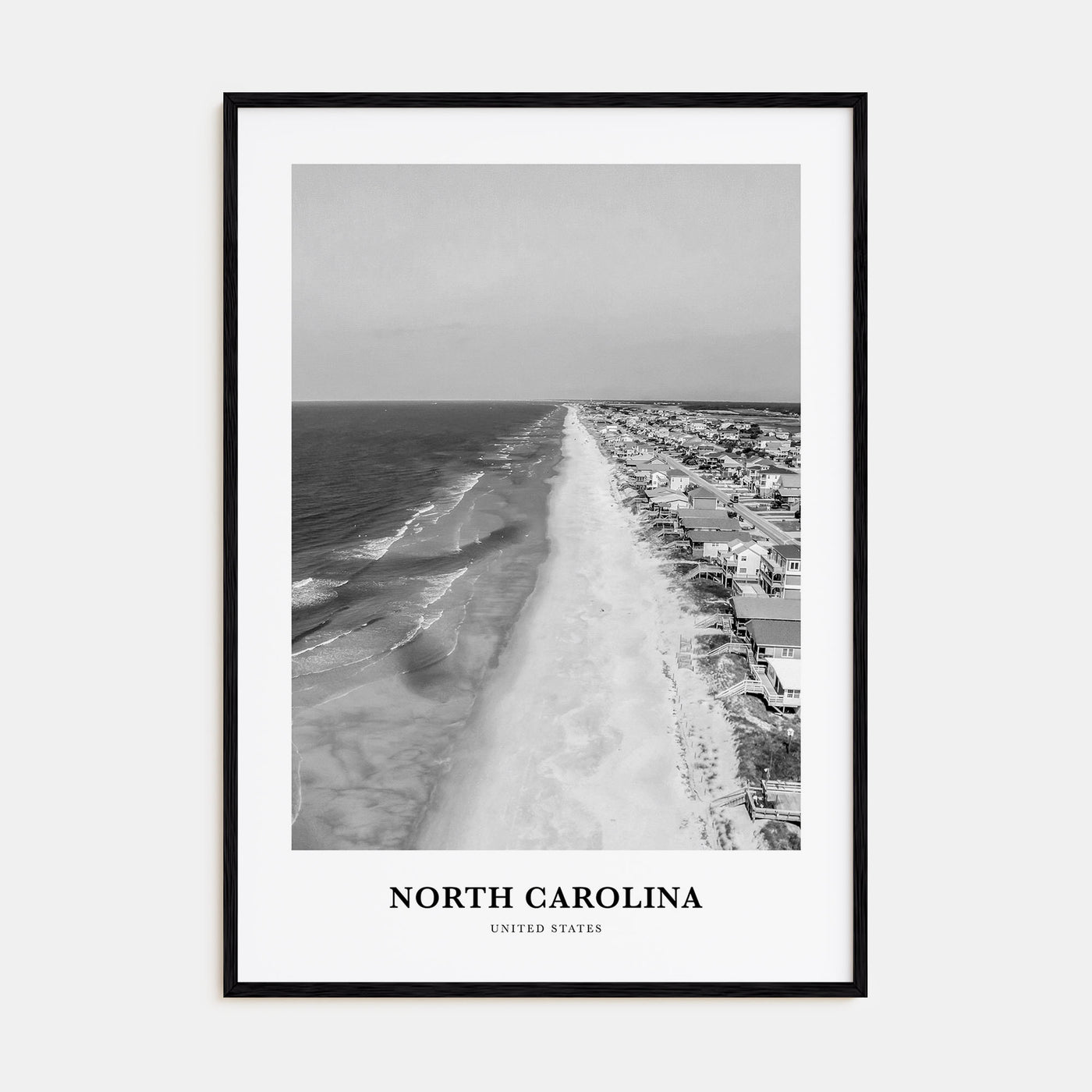 North Carolina Portrait B&W No 1 Poster