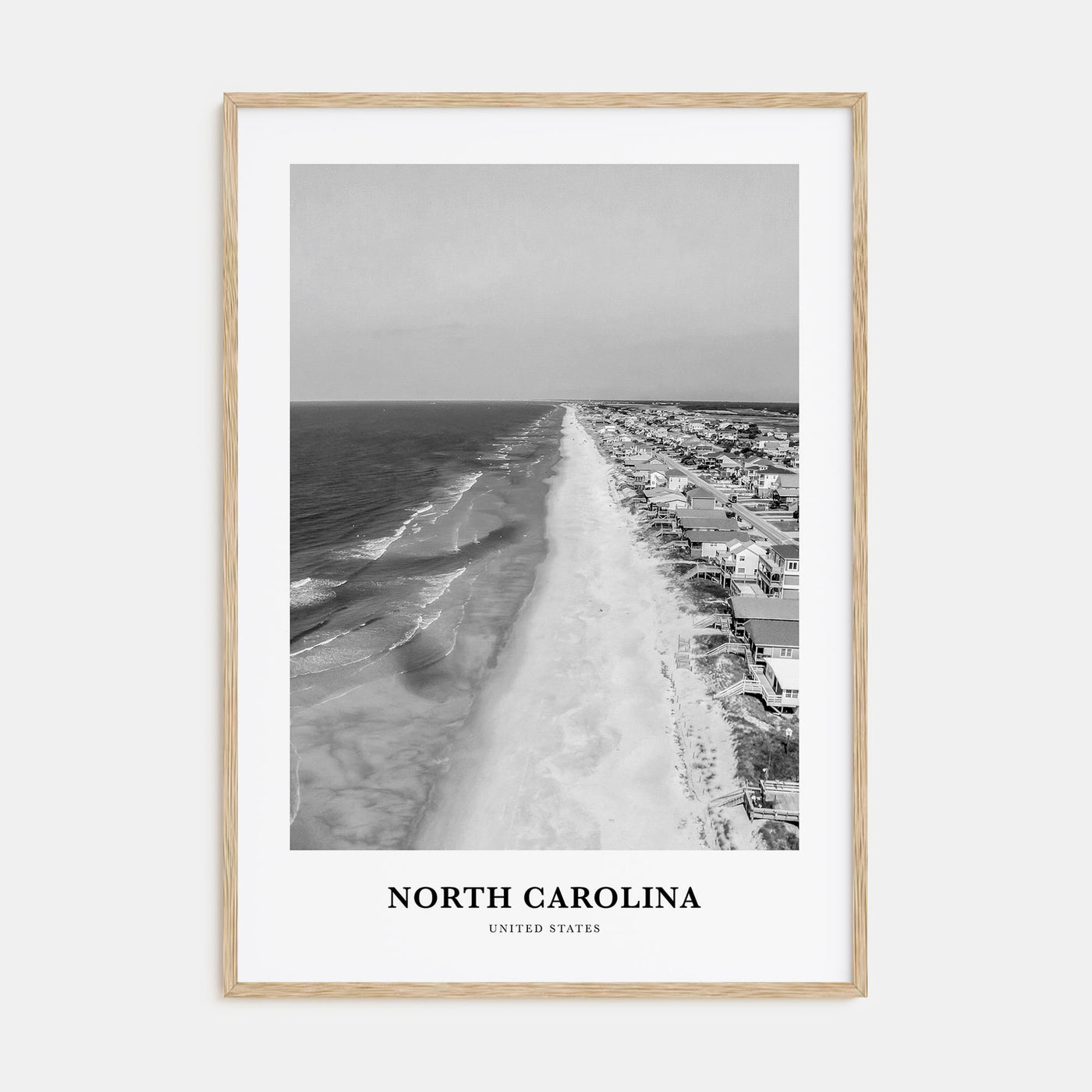 North Carolina Portrait B&W No 1 Poster