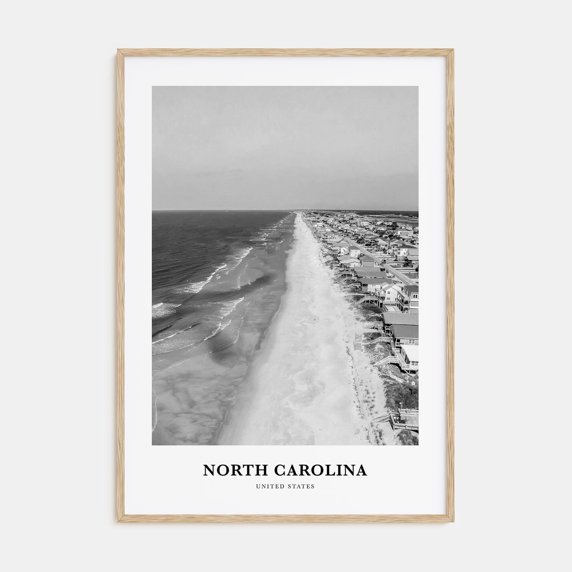 North Carolina Portrait B&W No 1 Poster