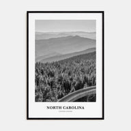 North Carolina Portrait B&W No 2 Poster