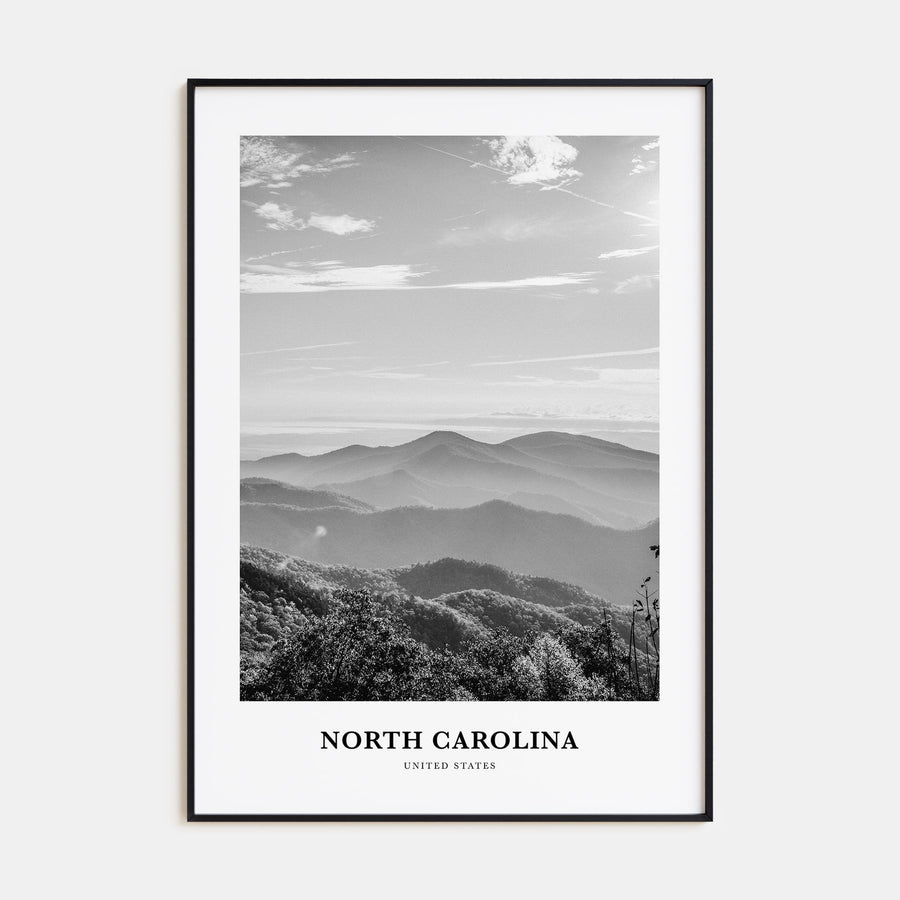 North Carolina Portrait B&W No 3 Poster