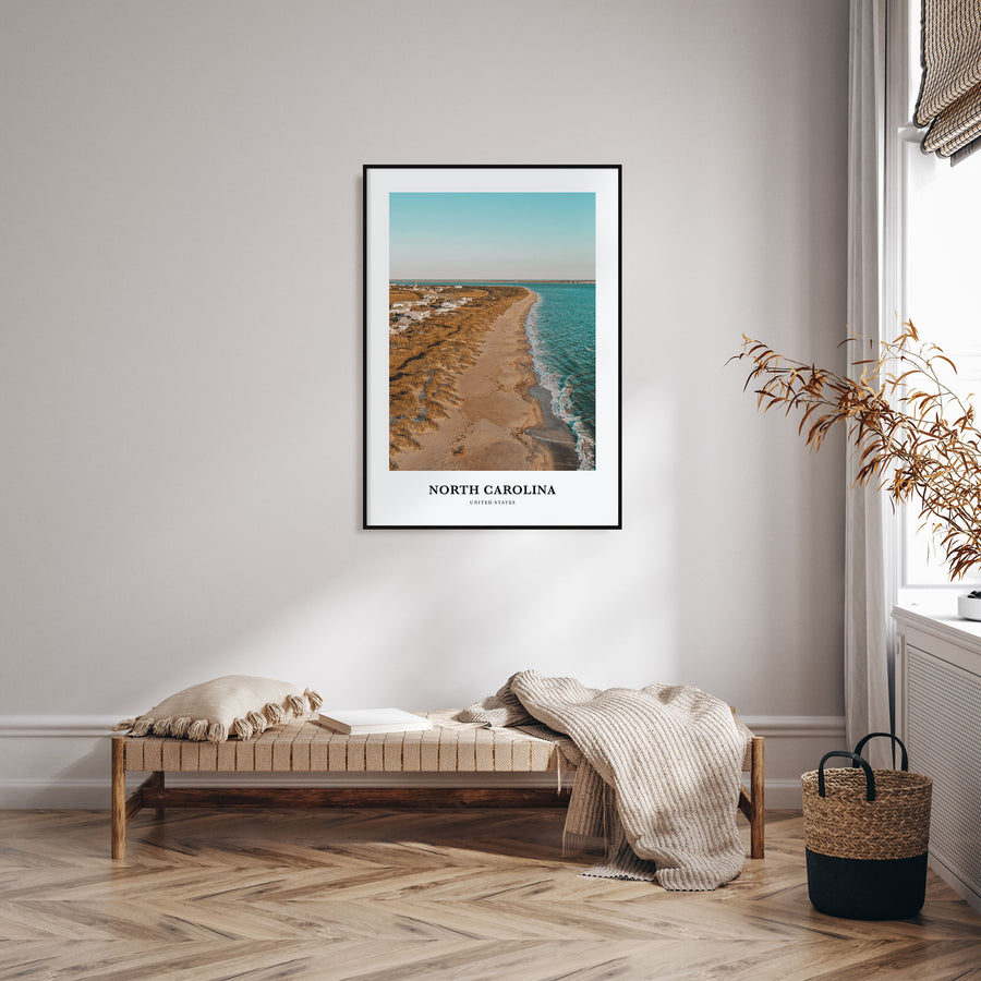 North Carolina Portrait Color No 2 Poster