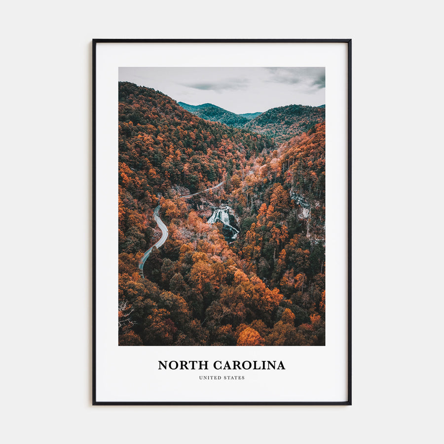North Carolina Portrait Color No 3 Poster