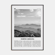 North Carolina Travel B&W No 2 Poster