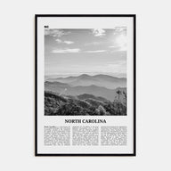 North Carolina Travel B&W No 2 Poster