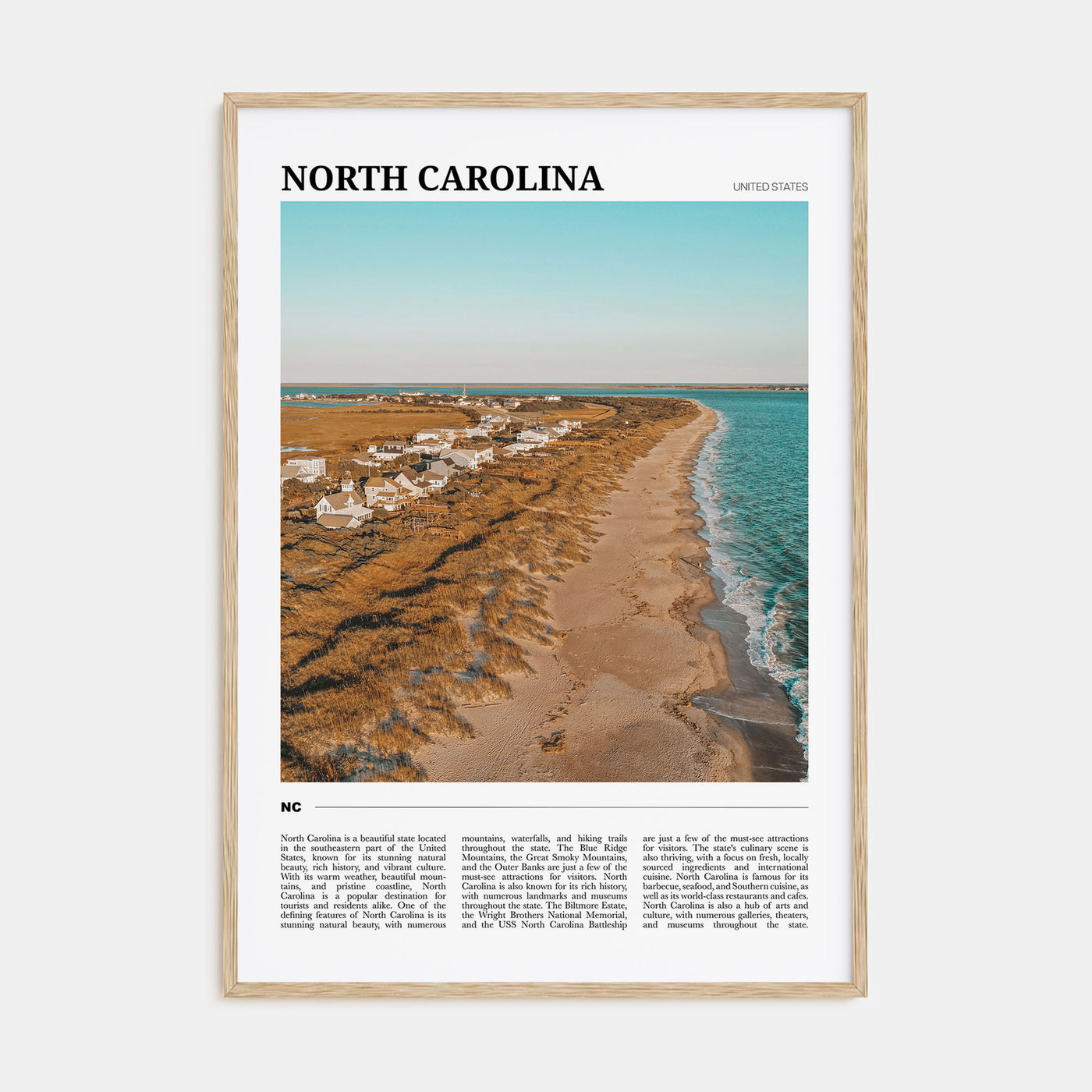 North Carolina Travel Color No 2 Poster