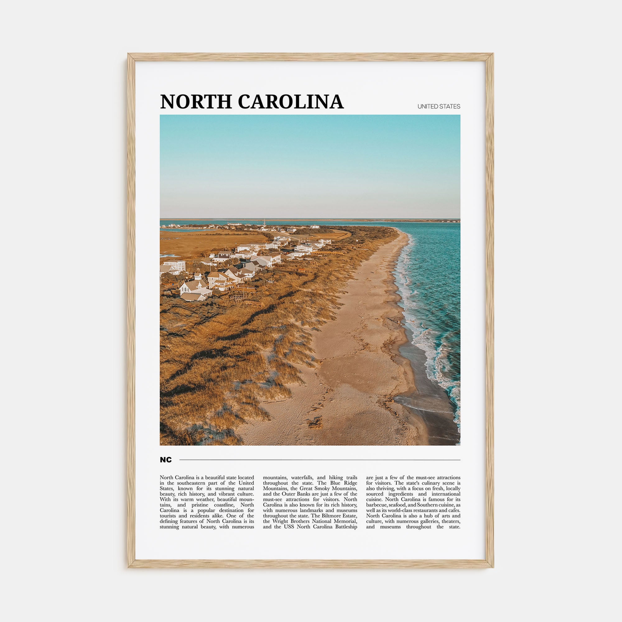 North Carolina Travel Color No 2 Poster
