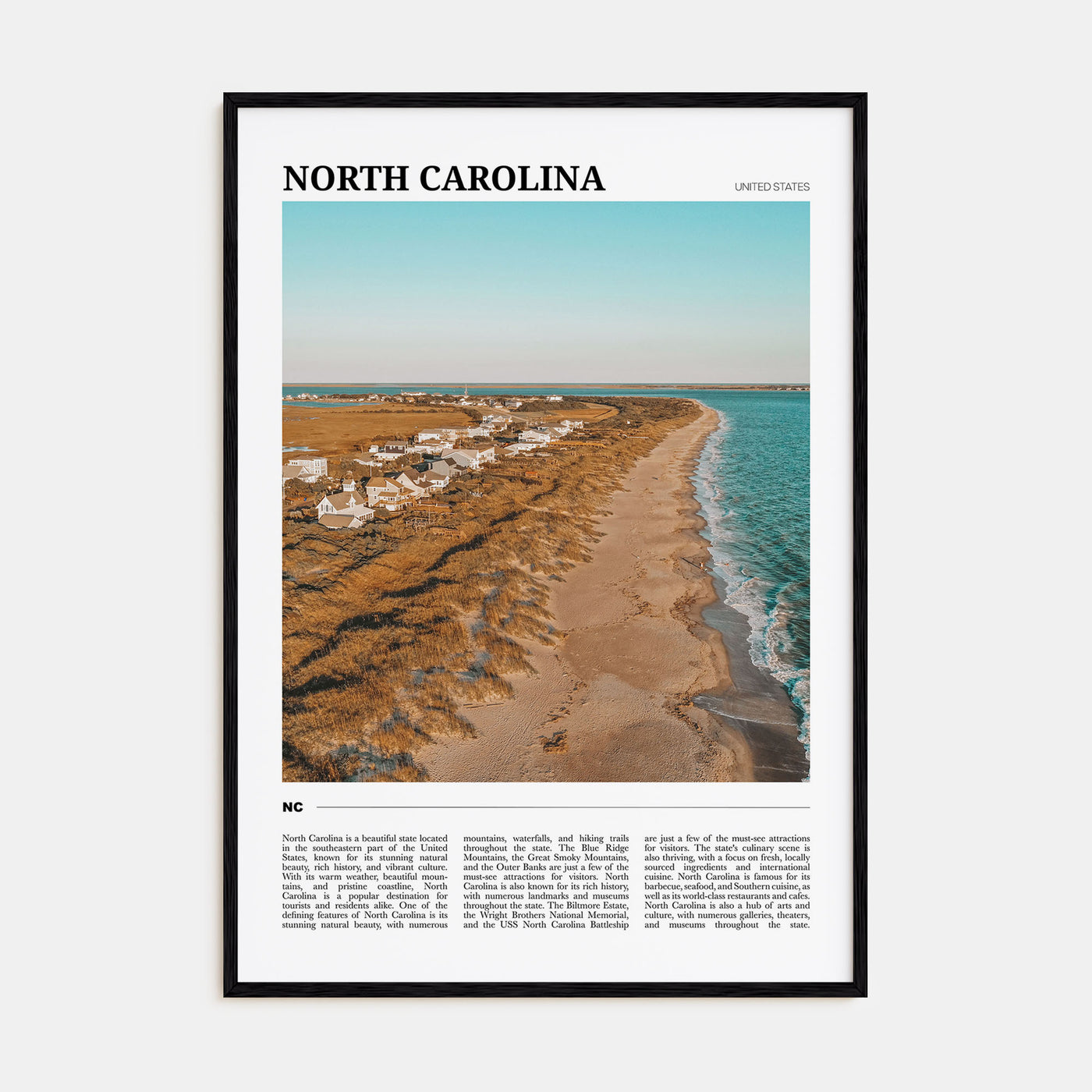 North Carolina Travel Color No 2 Poster