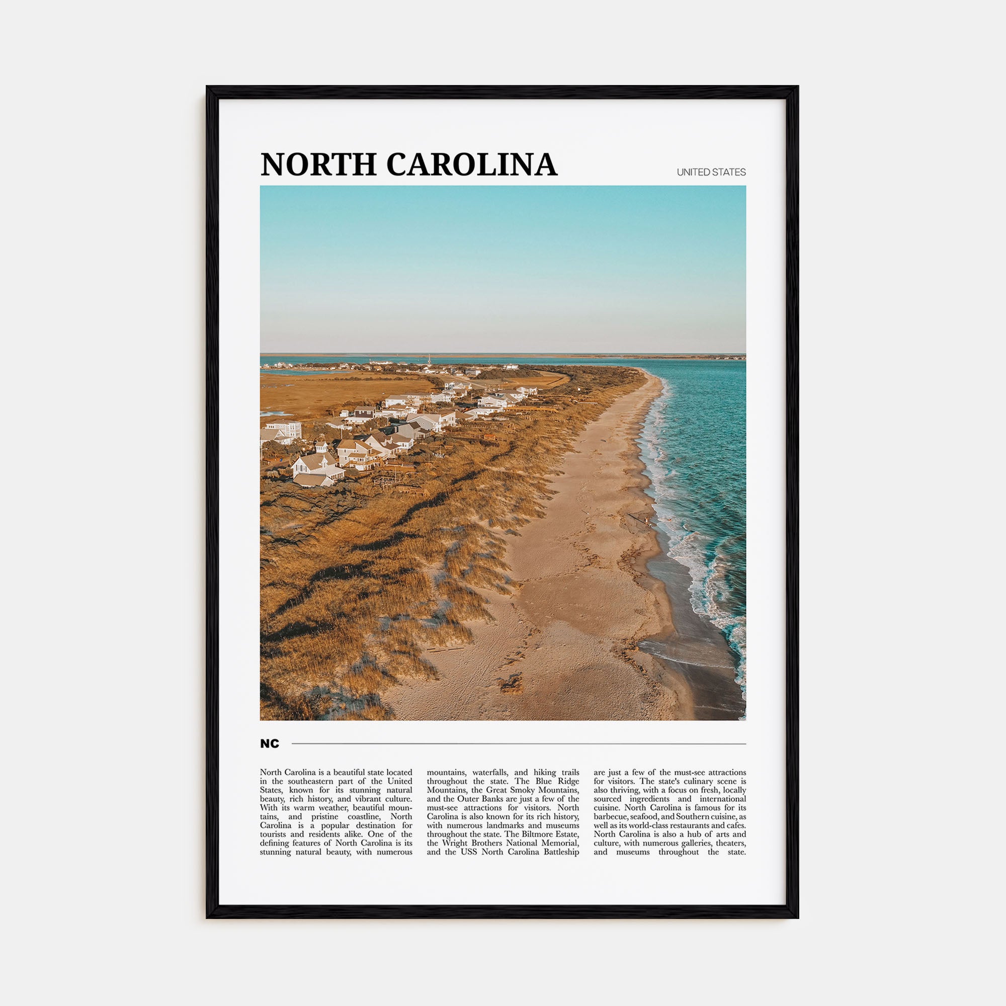 North Carolina Travel Color No 2 Poster