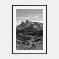 North Cascades National Park Photo B&W Poster