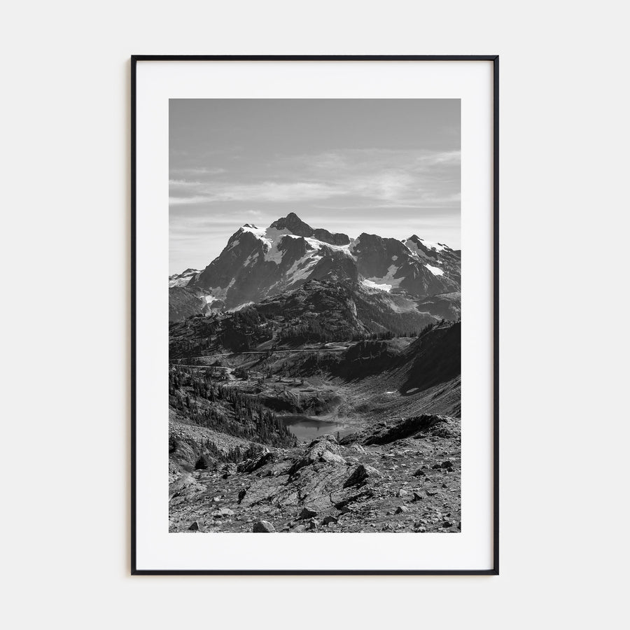 North Cascades National Park Photo B&W Poster