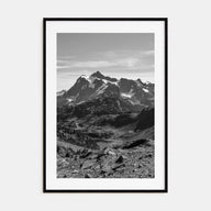 North Cascades National Park Photo B&W Poster