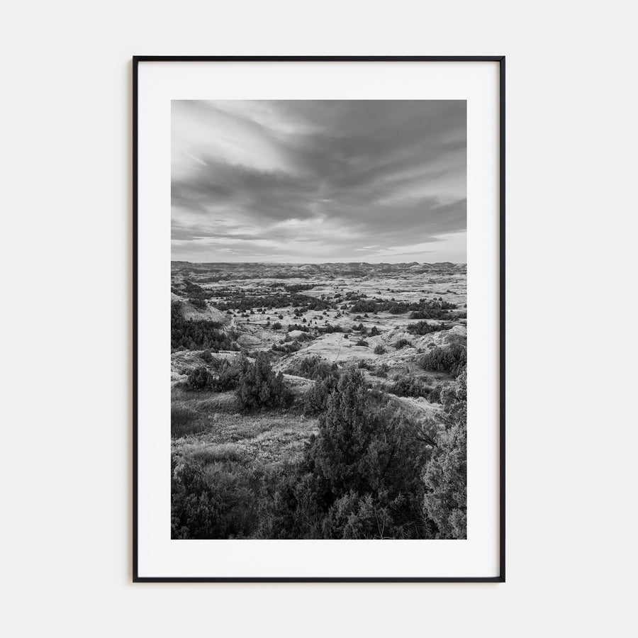 North Dakota Photo B&W Poster