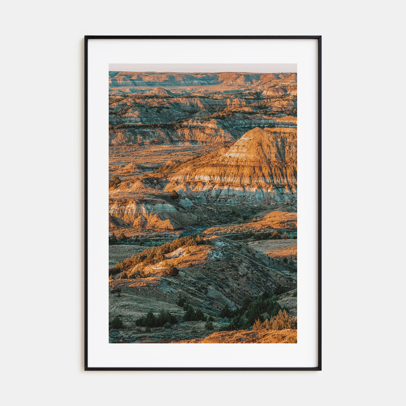 North Dakota Photo Color Poster