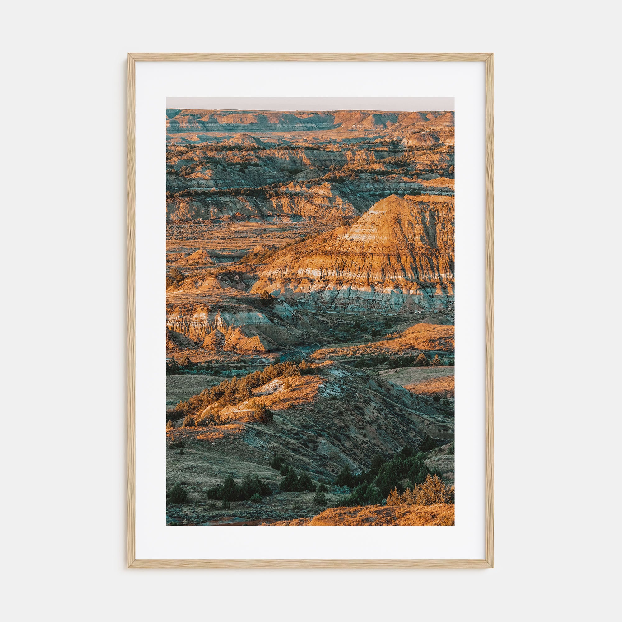 North Dakota Photo Color Poster