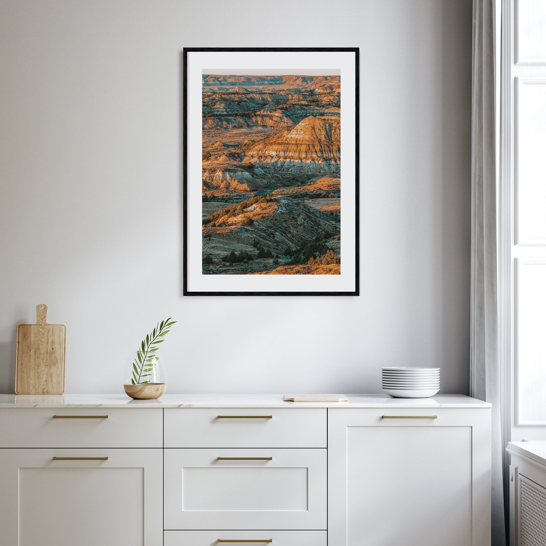 North Dakota Photo Color Poster