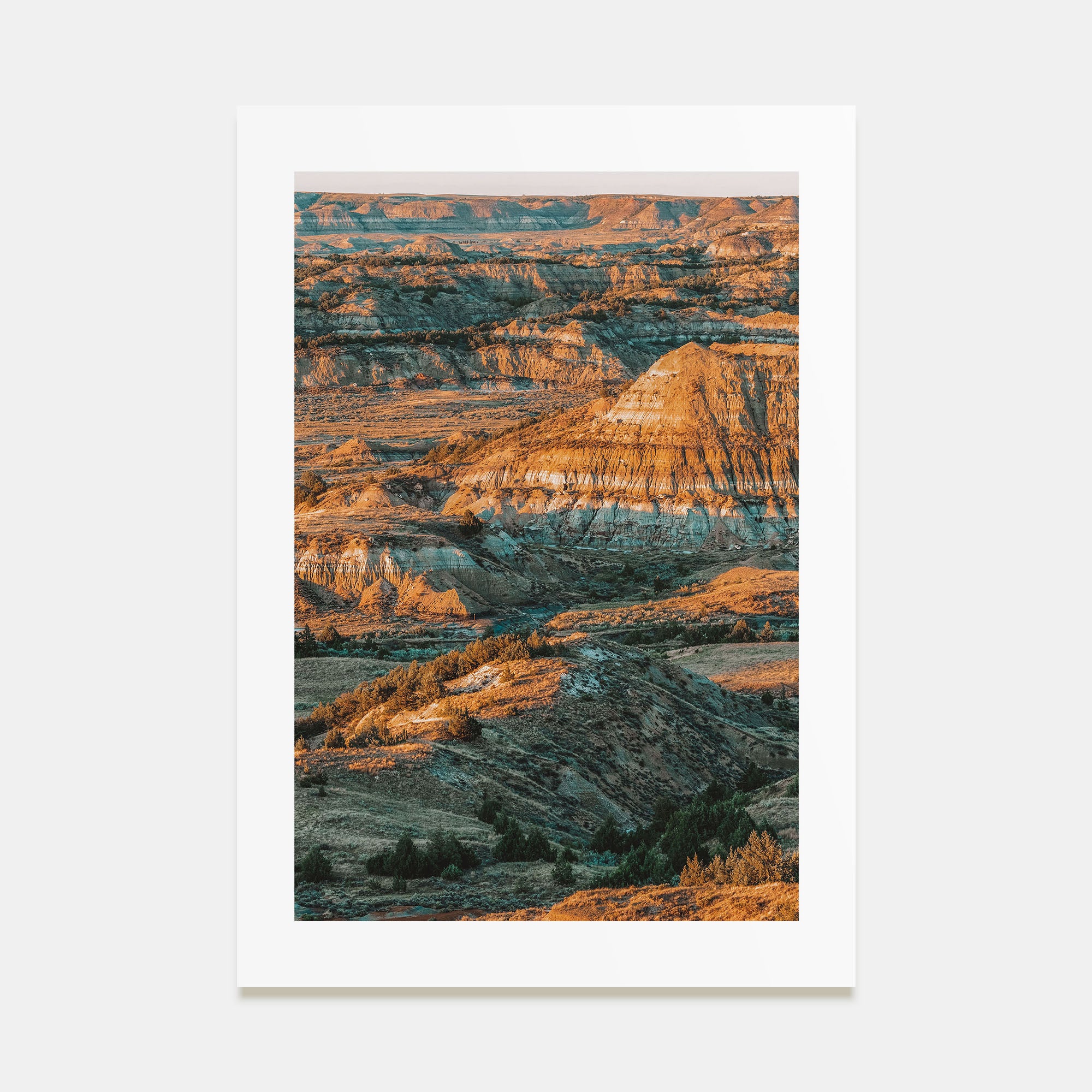 North Dakota Photo Color Poster