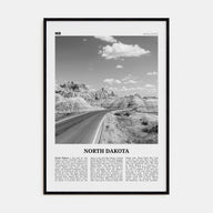 North Dakota Travel B&W No 1 Poster
