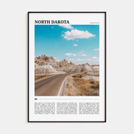 North Dakota Travel Color Poster