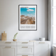 North Dakota Travel Color Poster