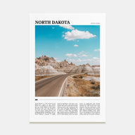 North Dakota Travel Color Poster