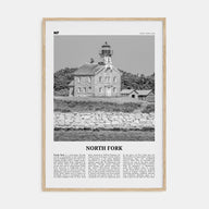 North Fork Travel B&W Poster