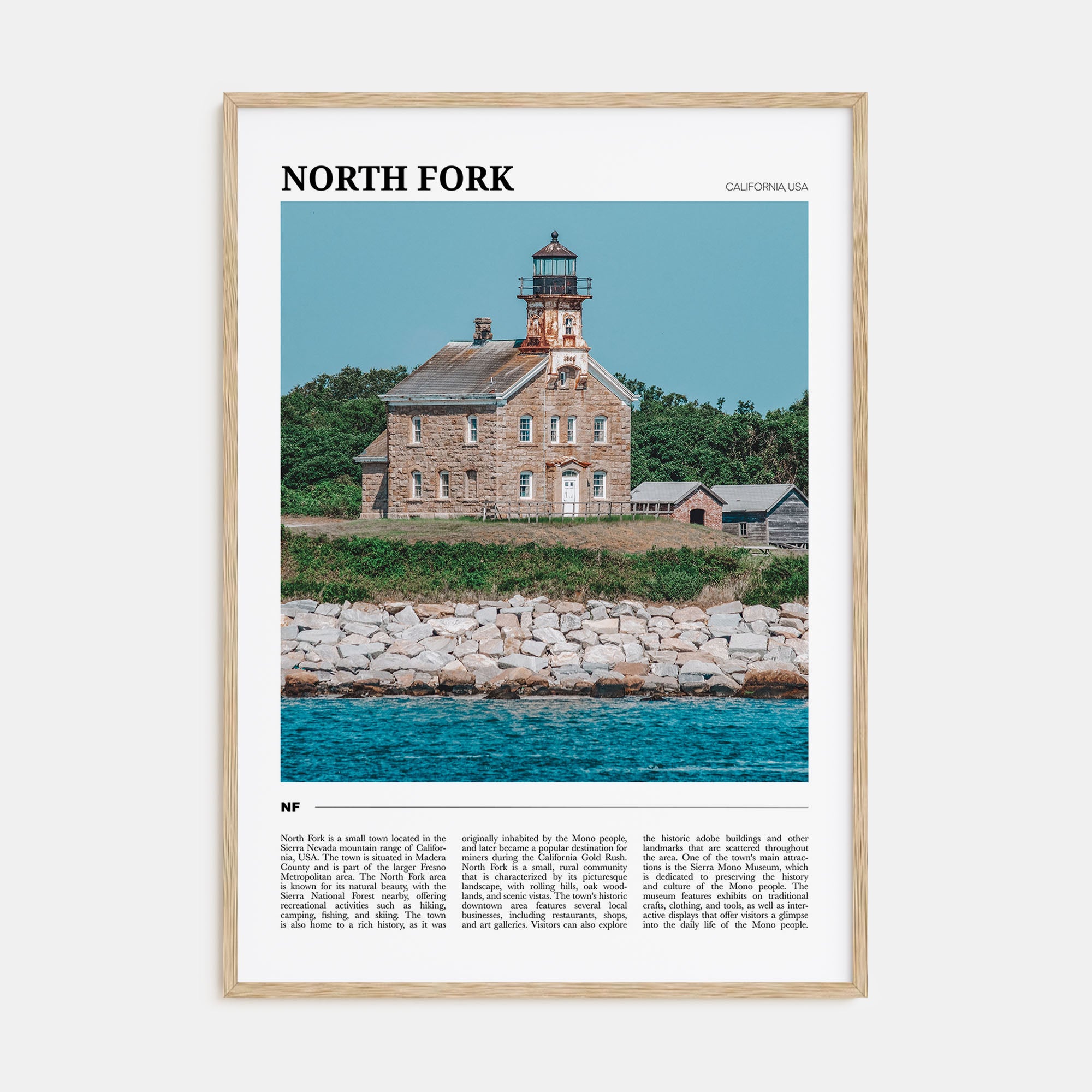 North Fork Travel Color Poster