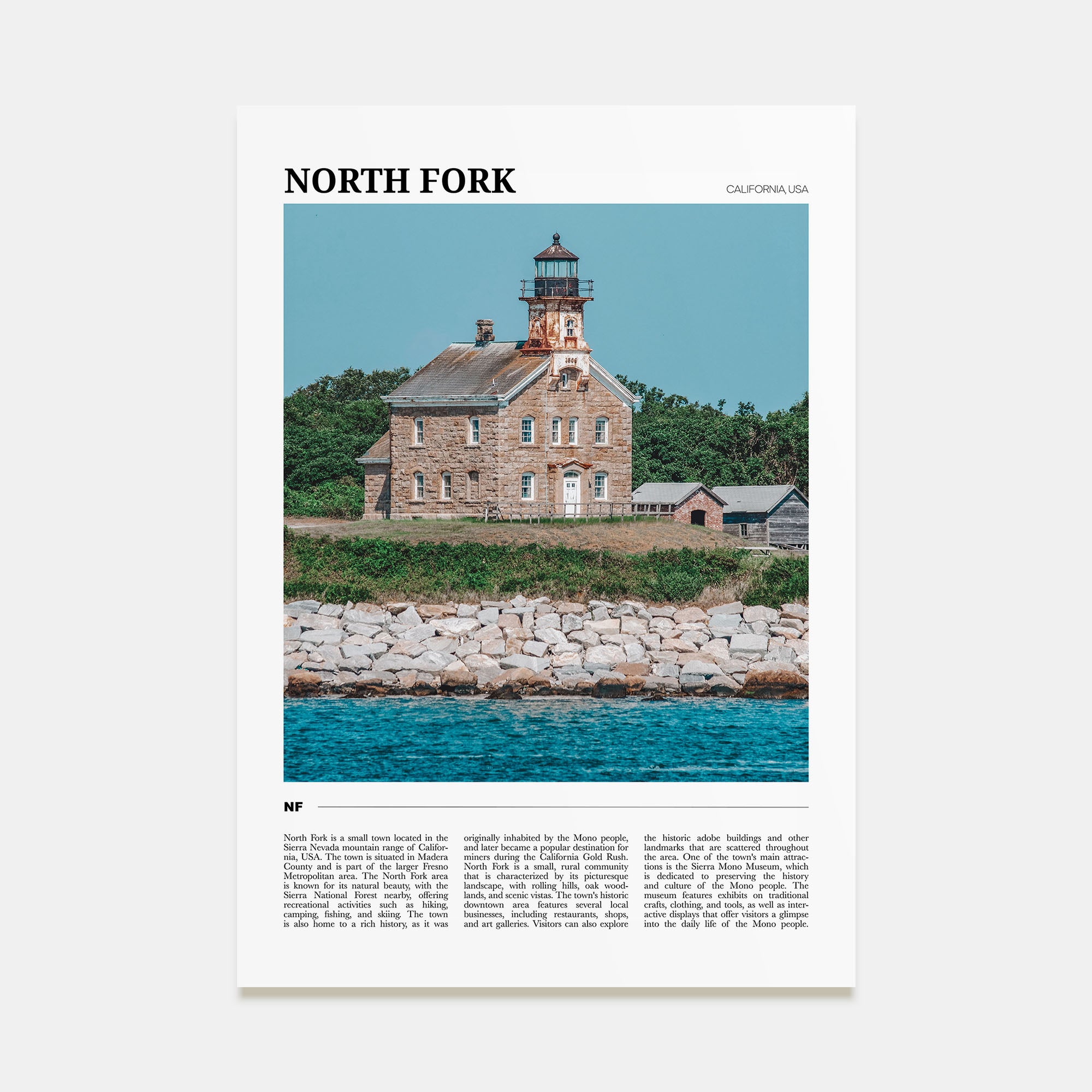 North Fork Travel Color Poster