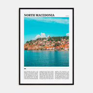North Macedonia Travel Color Poster