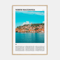 North Macedonia Travel Color Poster