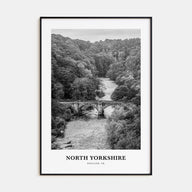 North Yorkshire Portrait B&W Poster