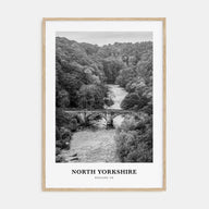 North Yorkshire Portrait B&W Poster