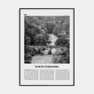 North Yorkshire Travel B&W Poster