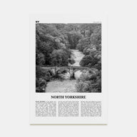 North Yorkshire Travel B&W Poster