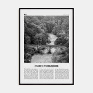 North Yorkshire Travel B&W Poster