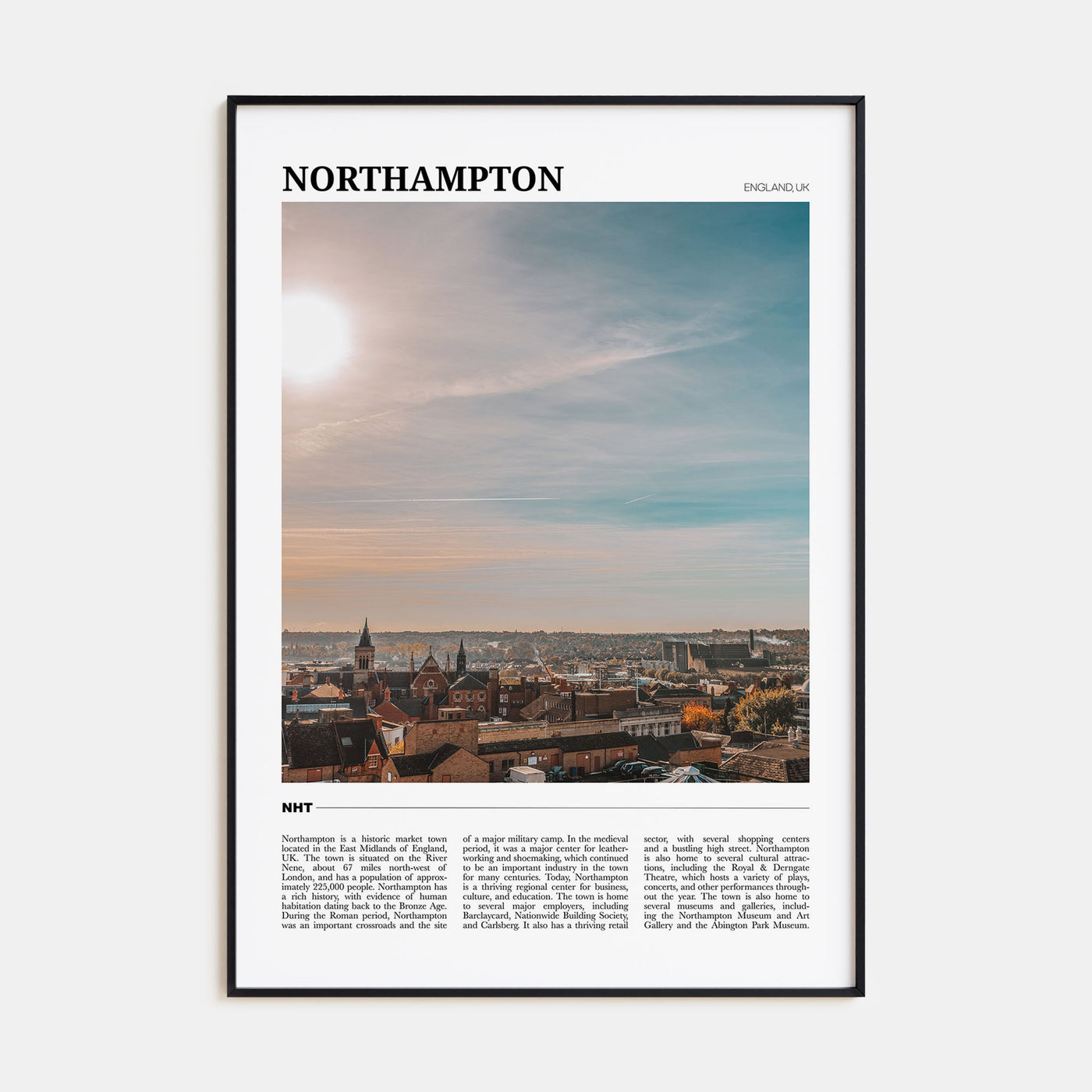 Northampton Travel Color Poster