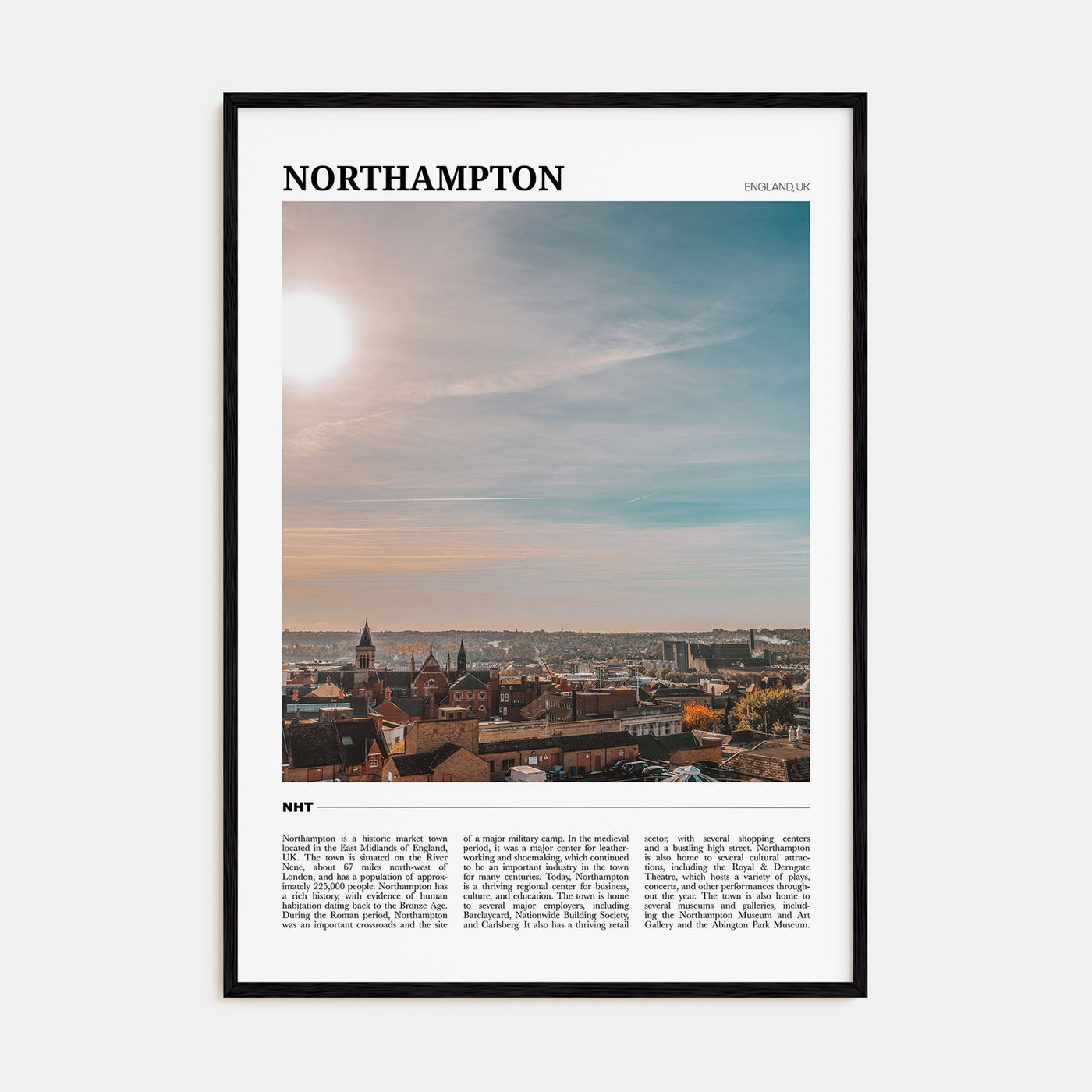 Northampton Travel Color Poster