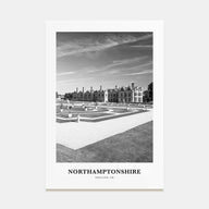Northamptonshire Portrait B&W Poster