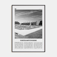 Northamptonshire Travel B&W Poster