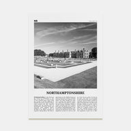 Northamptonshire Travel B&W Poster