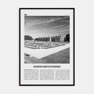 Northamptonshire Travel B&W Poster