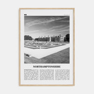 Northamptonshire Travel B&W Poster